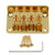 Gold Bridge Fixed Tailpiece for 4 String Cigar Box Guitar UKULELE