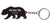 Salt Lake City Utah Souvenir Metal Bear Keychain