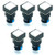 Bookh 16mm 1NO 1NC Push Button Switch Momentary Square LED Lamp White Light AC DC 12V 5 Pin 5 Pack