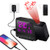 ORHOME Digital Projection Alarm Clock - Auto Time Calibration High Definition with Weather Forcast Station, Indoor/Outdoor Thermomete, USB Charging Port, Dual Alarm, Colorful Backlight