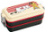 SKATER Lockable Bento Lunch Box Plastic Moomin 660ml 2 Compartments Beige & Black PENW7