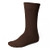 TieMart Men's Solid Color Socks -Brown-