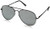 FULL MIRROR Mirrored Metal Aviator Sunglasses -Gunmetal-