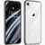 Justcool Compatible with iPhone Xr Case, Crystal Clear Anti-Scratch Shock Absorption Cases TPU Bumper Hard PC Back Cover for iPhone XR 6.1 inch -Clear/Black-