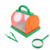 Toyvian Bug Catcher Kit for Kids Bug Collection Bug Insect Butterfly Habitat Cage with Tweezers and Magnifier Outdoor Science Educational Toys -Orange Green-