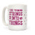 LookHUMAN I Like Turning Strings Into Things White 15 Ounce Ceramic Coffee Mug