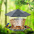 Hanizi Wild Bird Feeder, Squirrel Proof Bird Feeders, Hanging Bird Feeder for Outside, Garden Decoration Yard - Black -