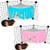 ANYI 2Pcs Guinea Pig Hideout, Fleece Guinea Pig Cage Forest Hideaway Corner Guinea Pig , Hamster Hammock Cage Accessories for Guinea Pigs, Ferrets, Chinchillas, Hedgehogs and Rabbits -Pink, Blue-
