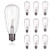 Dr.BeTree ST40 Edison Style Bulbs Replacement C9/E17 Intremediate-Base Light Bulbs, 10 Pack