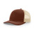 Richardson Unisex 112 Trucker Adjustable Snapback Baseball Cap, Split Brown/Khaki, One Size Fits Most