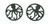 Distressed Grey Coastal Cast Iron Octopus Trivet Set of 2