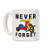 LookHUMAN Never Forget Big Wheel White 11 Ounce Ceramic Coffee Mug