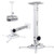 Universal Extending Ceiling Projector Mount, Drsn Height Adjustable Projection Mount Wall and Drop Ceiling Projector Mount Mounting Bracket White for Almost all Projectors
