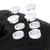 eXtremeRate White Interchangeable ABXY Buttons for Nintendo Switch Pro Controller, DIY Swappable Replacement ABXY for NS Pro Controller- Controller NOT Included