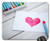 Mouse Pad - Heart Card Pastels Figure Valentine Day Love