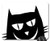 Mouse Pad - Cat Vector Clipart Figure Animals Black Cat