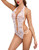 Avidlove Womens One Piece Lingerie Lace Halter Teddy Bodysuit Mini Babydoll White Large