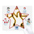 Egypt Figure Roller Skating Pattern mas Snowman Family Star Mouse Pad