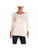 Alfani Womens High-Low Mixed Media Pullover Top Pink M