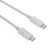 White USB-C USB 3.1 Type C Male Connector to C Male Charge Data Cable for MacBook & Chromebook 30cm CableCC