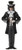 California Costumes Men's Dark Mad Hatter Costume,Multi,Large