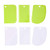 Hemoton 18pcs Dough Bowl Scraper Plastic Dough Cutter Cake Scraper Jagged Curved and Flat Edge Scraper for Bread Dough Cake Fondant Icing Food Processor