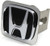 Au-Tomotive Gold, INC. Black Honda Logo Hitch Cover 2" Hitch Receivers Cover Plug Stainless Steel