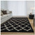 Superior Bohemian Trellis Area Rug Collection 4x6, Black