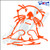 Eyecandy Decals Otter 5" Decal Orange