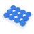 Bonarty 12 Clear Round Plastic Jewelry Box Small Pill Beads Storage Containers Case - Blue