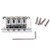 Tongina 4 String Bridge for Cigar Box Guitar Electric Ukulele Accs Silver