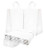 Paper Shopping Bags 13x7x17 Kraft Paper Bags 13 x 7 x 17 by Amiff. Pack of 50 White Retail Bags. Kraft Carrier Bags with Handles for Shopping, Merchandise and Grocery. Strong, Reusable.