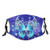 LAIPUTER Beautiful Blue Sparkly Butterfly Fashion Face Mask With Filter Pocket Washable Face Bandanas Dust-Proof Balaclava Reusable Fabric Mask For Men Women