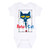 Pete the Cat Frame with Button -Infant One Piece-18M White