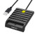 Saicoo DOD Military USB Common Access CAC Smart Card Reader, Compatible with Mac OS, Win -Black-