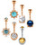 LAURITAMI 14G Turquoise Belly Button Rings Surgical Steel Pearl CZ Navel Piercing Barbell Belly Navel Rings 10mm Belly Jewelry for Women