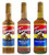 Torani Syrups Holiday 3 Pack Gingerbread, Brown Sugar Cinnamon and Chocolate Chip Cookie Dough