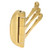 Jenngaoo Foldable Towel Hook, Heavy Duty Folding Swing Arm Triple Swivel Coat Hook Clothes Hanger for Bathroom Kitchen Garage Wall Mount-Golden-