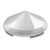 Grand General 10700 Chrome Universal Front Cone Hub Cap with 7/16" Lip and 6 Notches