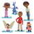 Disney Store Doc McStuffins Figurine Playset With PARENT & Hallie Figures Exclusive 6pc Set