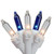 Northlight 100 Blue and Clear Mini Icicle Christmas Lights - 5.75ft White Wire