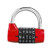 Code Lock Padlock 5 Dial Digit Code Combination Padlock Travel Suitcase Gym Locker Security Password Lock-RED-