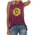 AODONG Womens Summer Tops Loose Fit Cotton Women's Summer Sleeveless Buttons Up Neck Casual Tank Tops Basic Flowy Blouse Wine