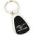 Au-TOMOTIVE GOLD, INC. Tear Drop Key Chain for Ford Mustang -Black-