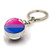 CENWA LGBT Gay Pride Rainbow Time Gemstone Double-Sided Glass Ball Pendant Necklace LGBT Lesbian Jewelry -bi Pride Keychain-