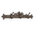 Abbott Collection Cast Iron Triple Wall Hook, Dark Brown