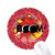 Clouds Boom Spark Wheel Mouse Pad Round Red Rubber