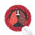 Logo Lung Pattern World Cancer Day Wheel Mouse Pad Round Red Rubber