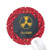 Logo Radioactive Substances Warning Wheel Mouse Pad Round Red Rubber