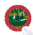Logo Cigarette is A Drug Wheel Mouse Pad Round Red Rubber